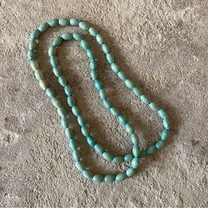 Strand of wooden turquoise green beads (3/$25 bundle savings)